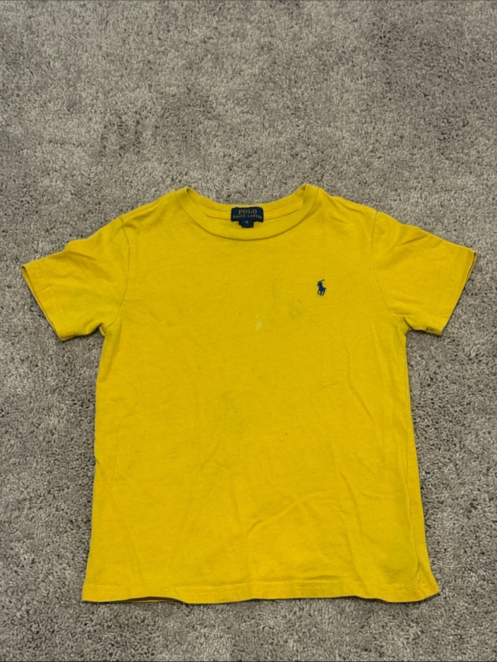 Polo by Ralph Lauren Bright Yellow Short Sleeve Tee with Navy Pony
